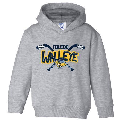 Stick Walleye Toddler Hooded Sweatshirt