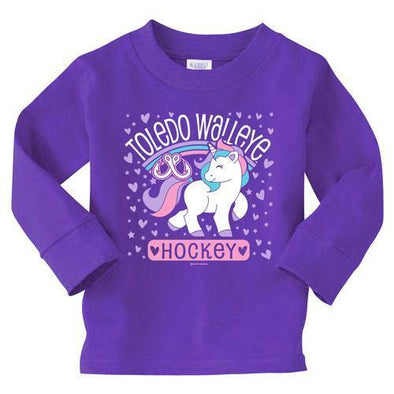 Tropical Walleye Toddler Girls Long Sleeve T