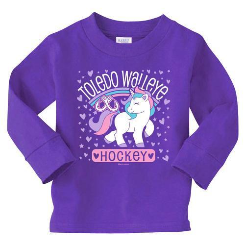 Tropical Walleye Toddler Girls Long Sleeve T
