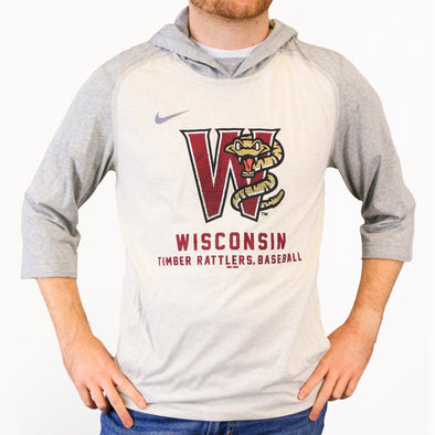 Wisconsin Timber Rattlers 3/4 Sleeve Flux Hoodie