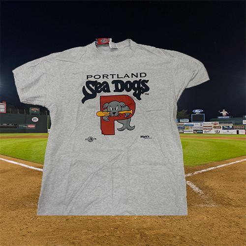 Portland Sea Dogs Logo Short Sleeve Tee - Ash - Youth