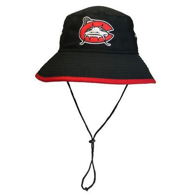 Carolina Mudcats Black Team Hex Bucket Hat