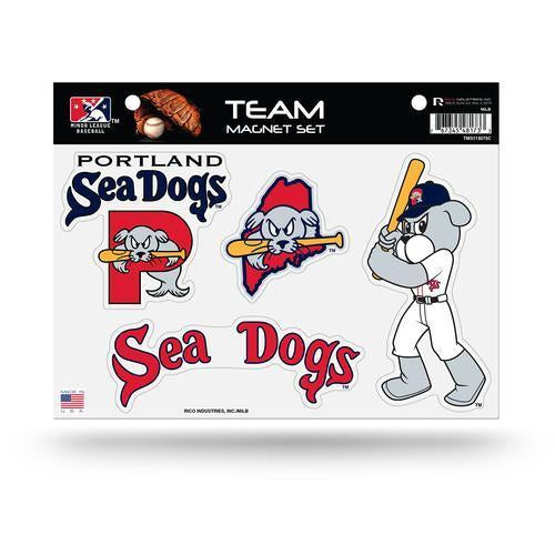 Portland Sea Dogs Logo Magnet Set