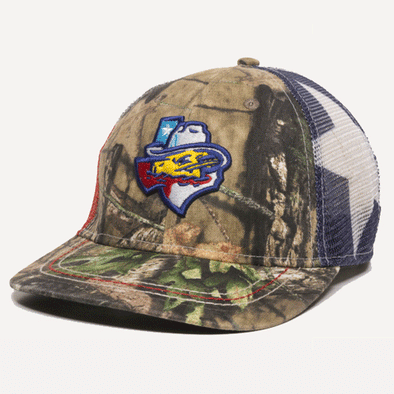 Amarillo Sod Poodles Camo Texas State Flag Hat