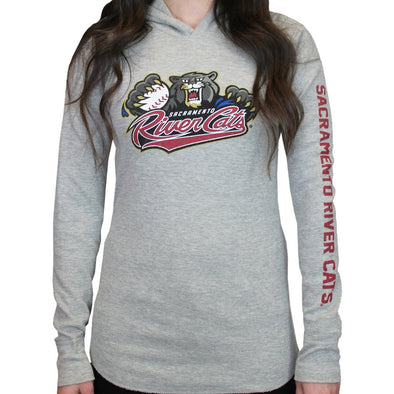 THERMO LADIES LONG SLEEVE HOODIE, SACRAMENTO RIVER CATS