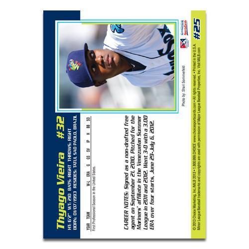 Everett AquaSox 2013 Baseball Card Set