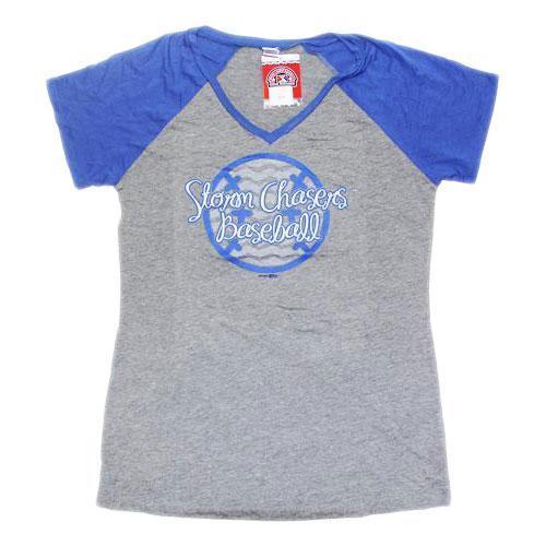 Omaha Storm Chasers Storm Chasers Toddler Girls Raglan Tee