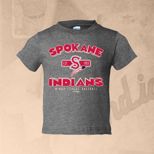 Spokane Indians Toddler Graphite Heather Kylo Tee