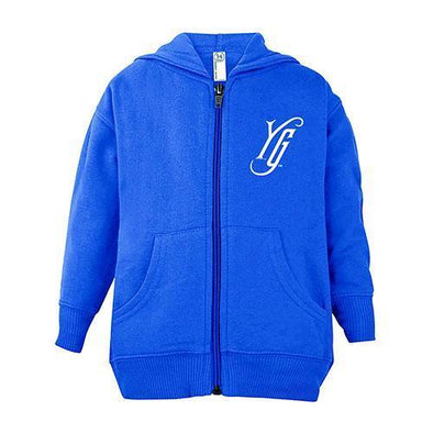 Hartford Yard Goats Toddler Full Zip Hoodie in Royal Blue