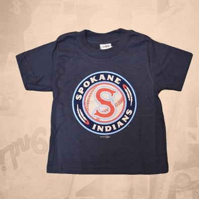 Spokane Indians Toddler Navy Logo Tee
