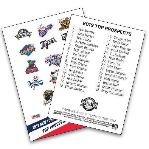 Vermont Lake Monsters 2019 New York Penn League Top Prospect Set