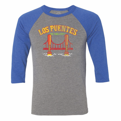 Tri-City ValleyCats Los Puentes Adult Raglan Tshirt