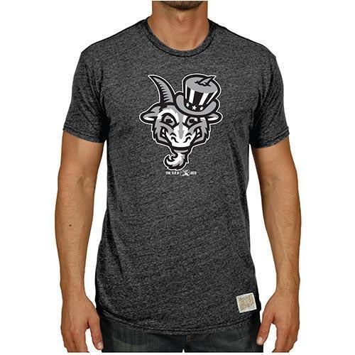 Hartford Yard Goats Retro Brand Triblend Uncle Sam Tee in Black