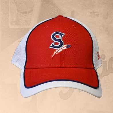 Spokane Indians Trimmed Neo Red w/White Adj Cap