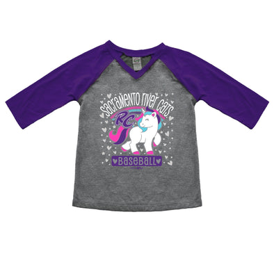 TROPICAL PURPLE TODDLER TEE, SACRAMENTO RIVER CATS