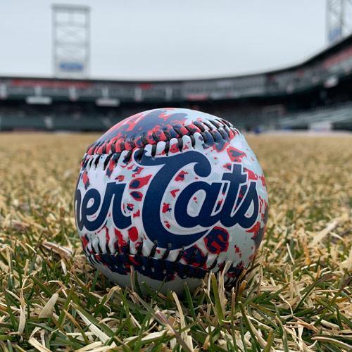 New Hampshire Fisher Cats Tye-Dye Baseball