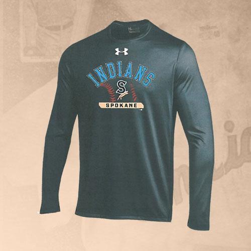 Spokane Indians UA Navy Long Sleeve Tech Tee