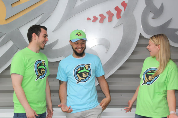 Omaha Cazadores de Tormentas COPA Men's Lime Primary Logo Tee