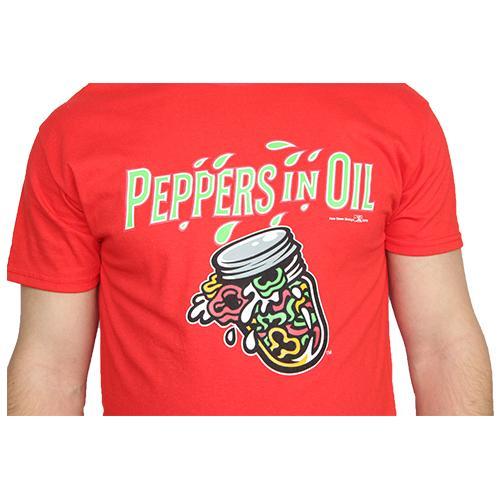 Peppers in Oil Red T-shirt