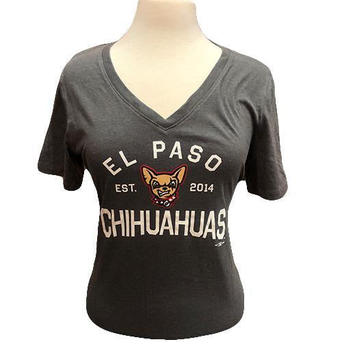 Women's Charcoal V-Neck