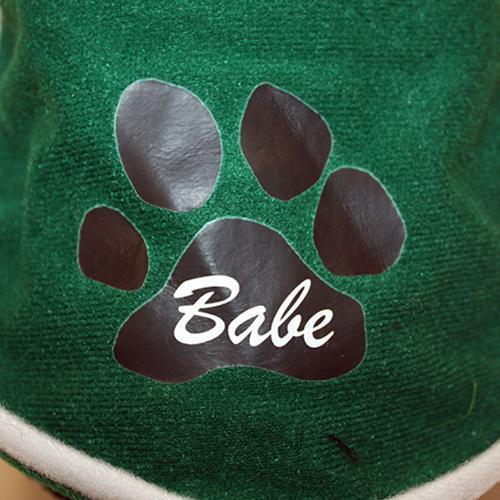 Mascot Factory Miss Babe Ruth Plush Dog