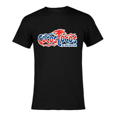 Cocos Locos De Rochester Wordmark Tee