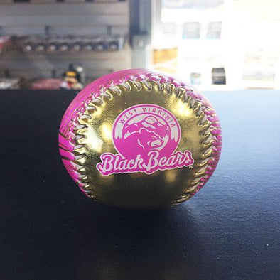 West Virginia Black Bears Pink and Gold Baseball