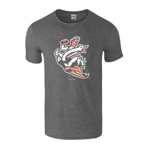 Grey Crazy Hot Dog Tee