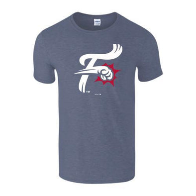 Heather Navy F-Fist Logo Tee