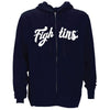 Navy Fightins Full Zip Hoodie