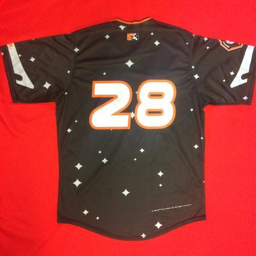 Erie SeaWolves Victor Alcantara Game Used Star Wars Autograph Jersey #28