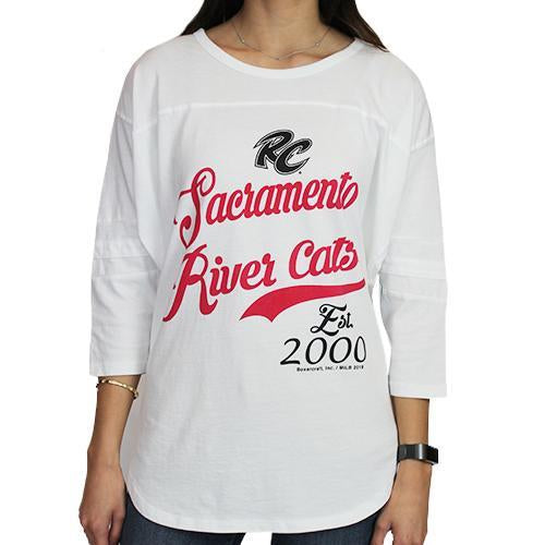 VINTAGE NATURAL LADIES LONG SLEEVE, SACRAMENTO RIVER CATS