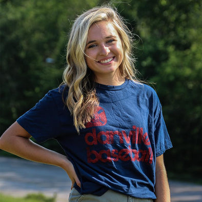 Danville Braves Adult S/S Vintage Navy T-Shirt