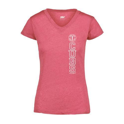 Iowa Cubs Women's Vivianne V-Neck Tee, Hyper Pink