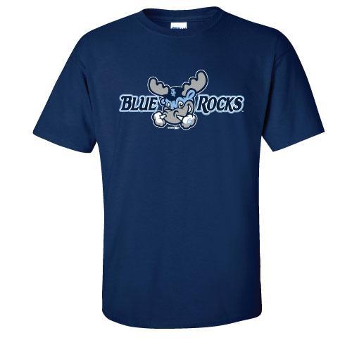 Wilmington Blue Rocks Adult Navy Alt. Primary Logo Tee