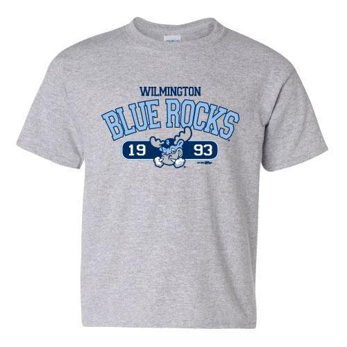 Wilmington Blue Rocks Youth Gray Fit Tee