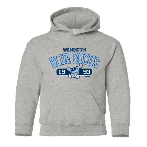 Wilmington Blue Rocks Youth Heather Fit Hoodie