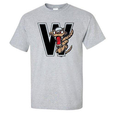 Wisconsin Timber Rattlers Gray Retro W Logo T