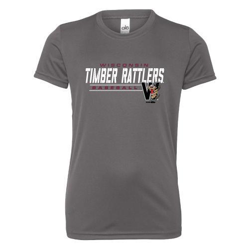 Wisconsin Timber Rattlers Youth Gray Performance T