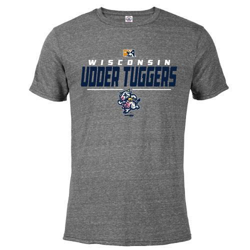 Wisconsin Udder Tuggers Graphite T-Shirt