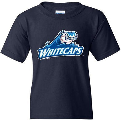 West Michigan Whitecaps Youth Primary Logo Tee - Navy