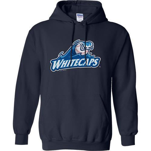 West Michigan Whitecaps Youth Primary Logo Hood - Navy