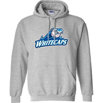West Michigan Whitecaps Grey Primary Logo Hoodie