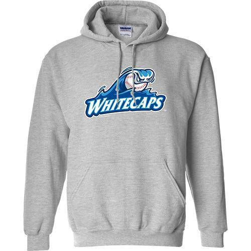 West Michigan Whitecaps Grey Primary Logo Hoodie