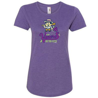 Tri-City Dust Devils Womens Viñeros De Tri-City Primary Logo Scoop Neck Tee