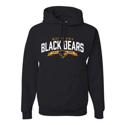 West Virginia Black Bears Black Logo Hoodie