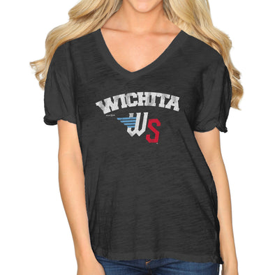 WOMENS BOYFRIEND V-NECK-CHARCOAL