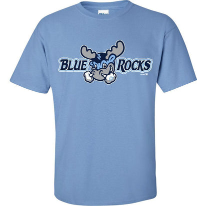 Wilmington Blue Rocks Adult Carolina Blue Alt. Primary Logo Tee