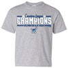 Wilmington Blue Rocks Youth Gray 2019 Carolina League Champions Tee