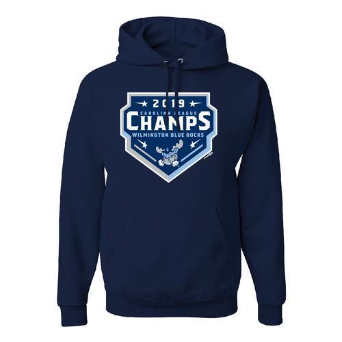 Wilmington Blue Rocks Adult Navy Carolina League Champions Hoodie